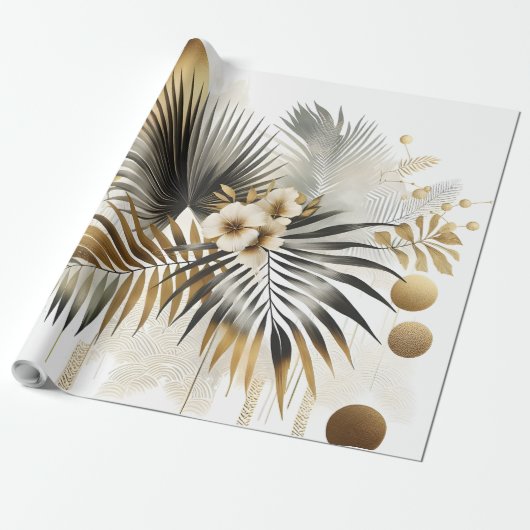 Palm-Blätter Geschenkpapier (Ungerollt)