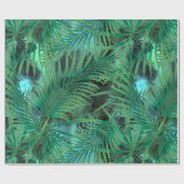 Palm-Blätter Geschenkpapier (Flach)