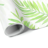 Palm-Blätter Geschenkpapier (Rolleneckpunkt)