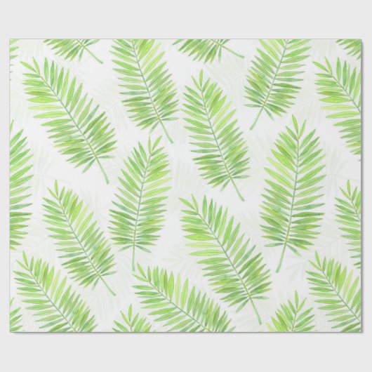Palm-Blätter Geschenkpapier (Flach)