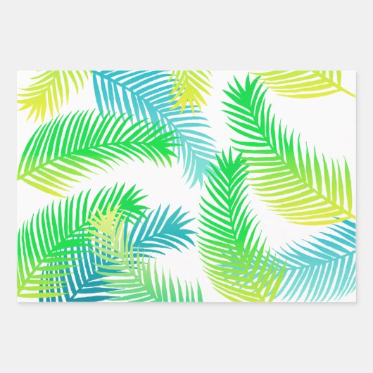 Palm-Blätter Geschenkpapier Set (Vorderseite 2)