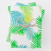 Palm-Blätter Geschenkpapier Set (Beispiel)