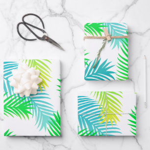 Palm-Blätter Geschenkpapier Set