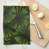 Palm-Blätter Geschirrtuch (Viertel Falte)