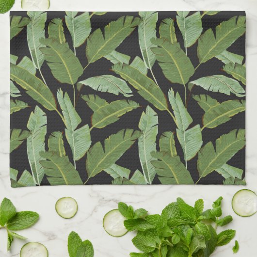 Palm-Blätter Geschirrtuch (Gefaltet)