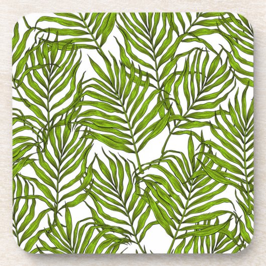Palm-Blätter Getränkeuntersetzer (Vorderseite)