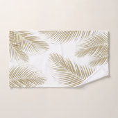 Palm Blätter - Gold Cali Vibes #3 Badhandtuch Set (Handtuch)