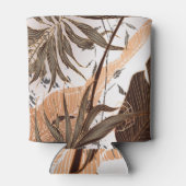 Palm Blätter Gold Marmordesign Dosenkühler (Rückseite)