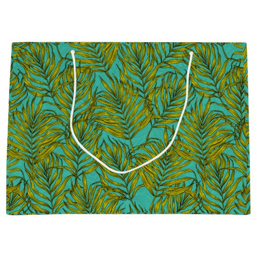 Palm-Blätter Große Geschenktüte (Vorderseite)