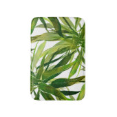 Palm-Blätter Handgemalte Muster Badematte (Vorderseite Vertikal)