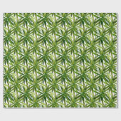 Palm-Blätter Handgemalte Muster Geschenkpapier (Flach)