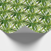 Palm-Blätter Handgemalte Muster Geschenkpapier (Ecke)