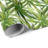 Palm-Blätter Handgemalte Muster Geschenkpapier (Rolleneckpunkt)