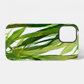 Palm-Blätter Handgemalte Muster iPhone Hülle (Rückseite (Horizontal))