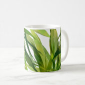 Palm-Blätter Handgemalte Muster Kaffeetasse (VorderseiteRechts)