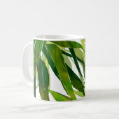 Palm-Blätter Handgemalte Muster Kaffeetasse (Vorderseite Links)