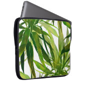 Palm-Blätter Handgemalte Muster Laptopschutzhülle (Vorne Rechts)