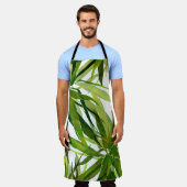 Palm-Blätter Handgemalte Muster Schürze (Getragen)
