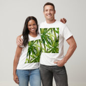 Palm-Blätter Handgemalte Muster T-Shirt (Unisex)