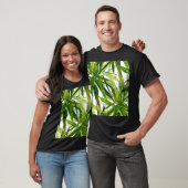 Palm-Blätter Handgemalte Muster T-Shirt (Unisex)