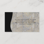 Palm Blätter Hintergrund | QR-Code Visitenkarte (Rückseite)