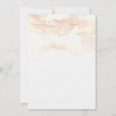 Palm Blätter Hochzeit am Strand Einladung (Rückseite)