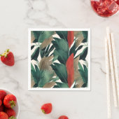 Palm-Blätter in gedämpften Tönen Serviette (Beispiel)