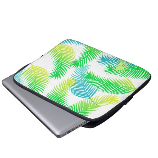 Palm-Blätter Laptopschutzhülle (Vorne Knopf)
