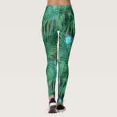 Palm-Blätter Leggings (Rückseite)