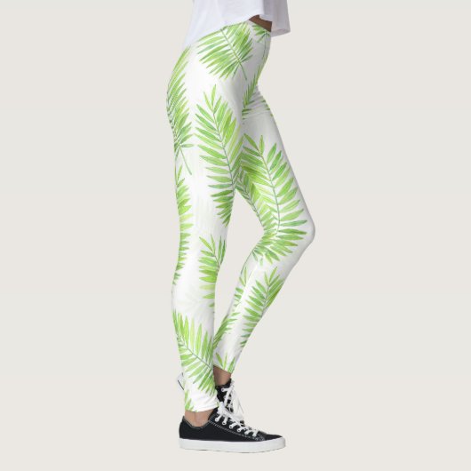 Palm-Blätter Leggings (Rechts)