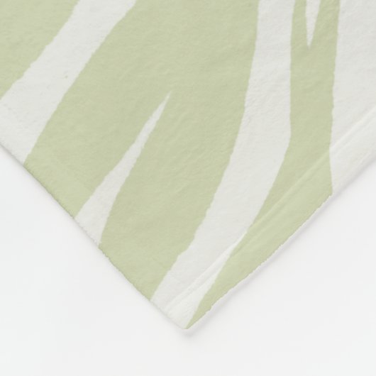 Palm Blätter mit Black Bird Fleecedecke (Ecke)