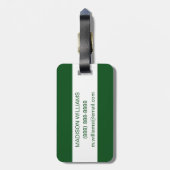 Palm Blätter mit Black Bird Gepäckanhänger (Rückseite vertikal)