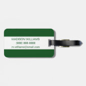 Palm Blätter mit Black Bird Gepäckanhänger (Rückseite horizontal)