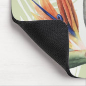 Palm Blätter mit Black Bird Mousepad (Ecke)