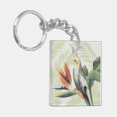 Palm Blätter mit Black Bird Schlüsselanhänger (Vorderseite links)