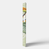 Palm-Blätter mit Blauem Vogel Case-Mate iPhone Hülle (Rückseite / Rechts)