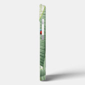 Palm-Blätter mit Blauem Vogel Case-Mate iPhone Hülle (Rückseite / Links)