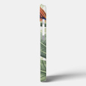 Palm-Blätter mit grünem Vogel Case-Mate iPhone Hülle (Rückseite / Links)