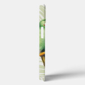 Palm-Blätter mit grünem Vogel Case-Mate iPhone Hülle (Rückseite / Rechts)