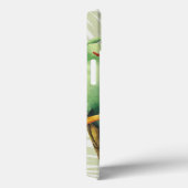 Palm-Blätter mit grünen Vögeln Case-Mate iPhone Hülle (Rückseite / Rechts)