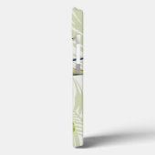 Palm-Blätter mit weißem Vogel Case-Mate iPhone Hülle (Rückseite / Links)