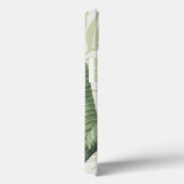 Palm-Blätter mit weißem Vogel Case-Mate iPhone Hülle (Rückseite / Rechts)