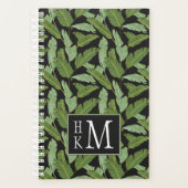 Palm-Blätter | Monogramm Planer (Vorderseite)