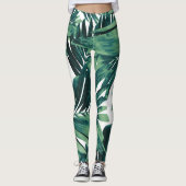Palm Blätter Muster Liebe #1 #tropical #wall #deco Leggings (Vorderseite)