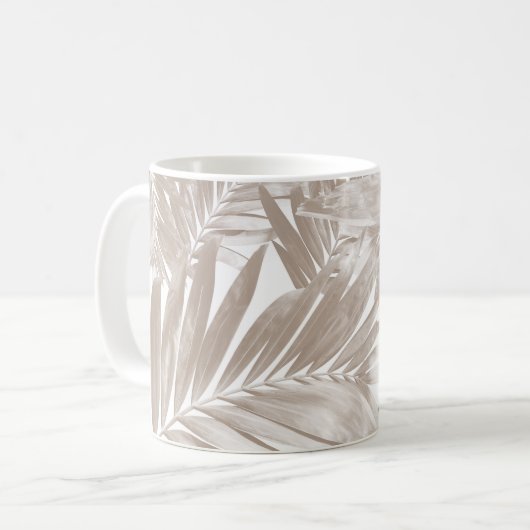 Palm Blätter Muster Liebe #4 #tropical #wall #deco Kaffeetasse (Vorderseite Links)