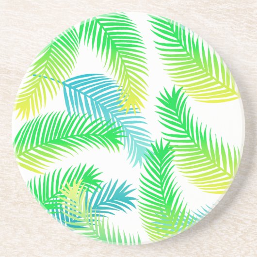 Palm Blätter Muster Untersetzer - Tropical Botanic (Vorne)