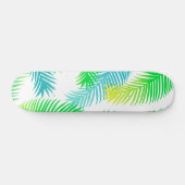 Palm Blätter Musterskateboard - Tropischer Sommer Skateboard (Horizontal)
