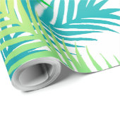 Palm Blätter Musterverpackungspapier - Tropisches  Geschenkpapier (Rolleneckpunkt)