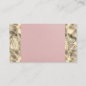 Palm-Blätter | Natürlich Visitenkarte (Rückseite)