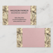 Palm-Blätter | Natürlich Visitenkarte (Vorne/Hinten)